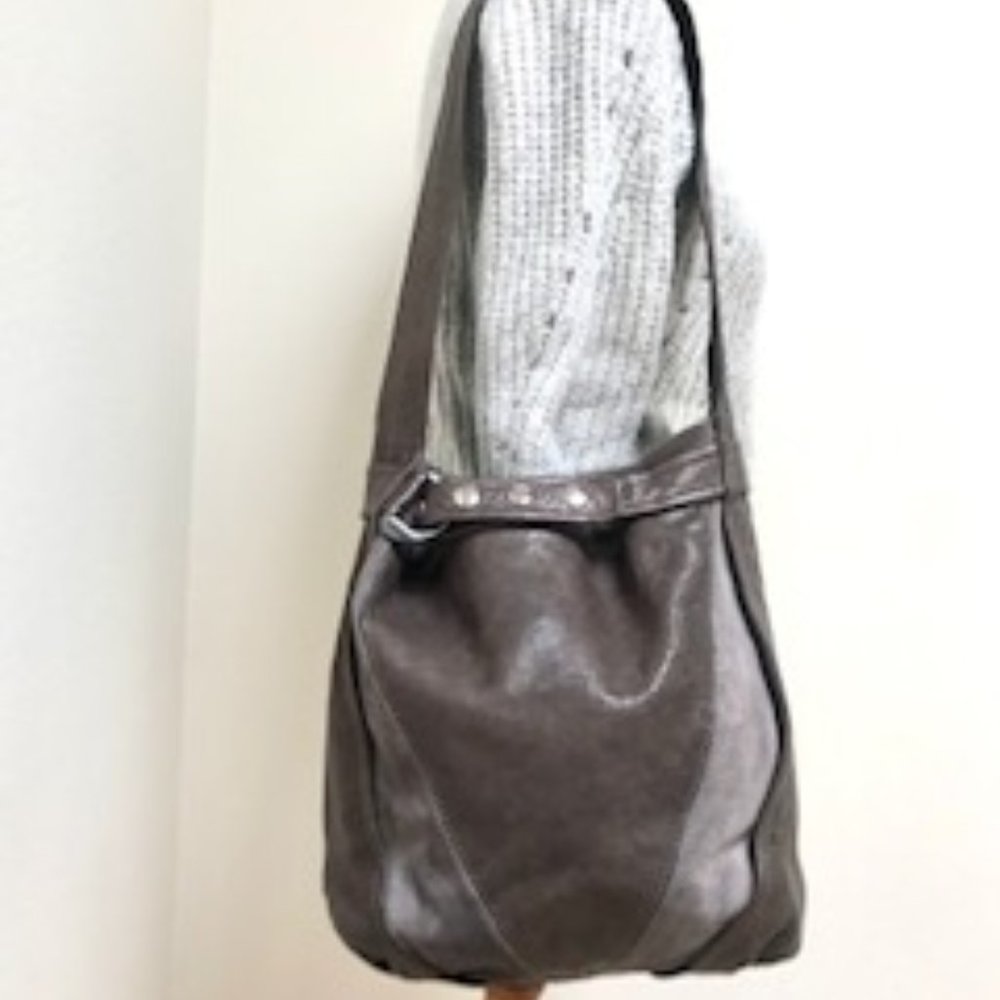 Kooba Gray and Charcoal Two-Tone Hobo Bag - Picture 10 of 14